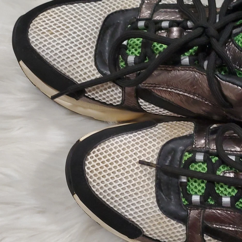 Dior homme green silver sneakers size 38 us 8 - Picture 11 of 17